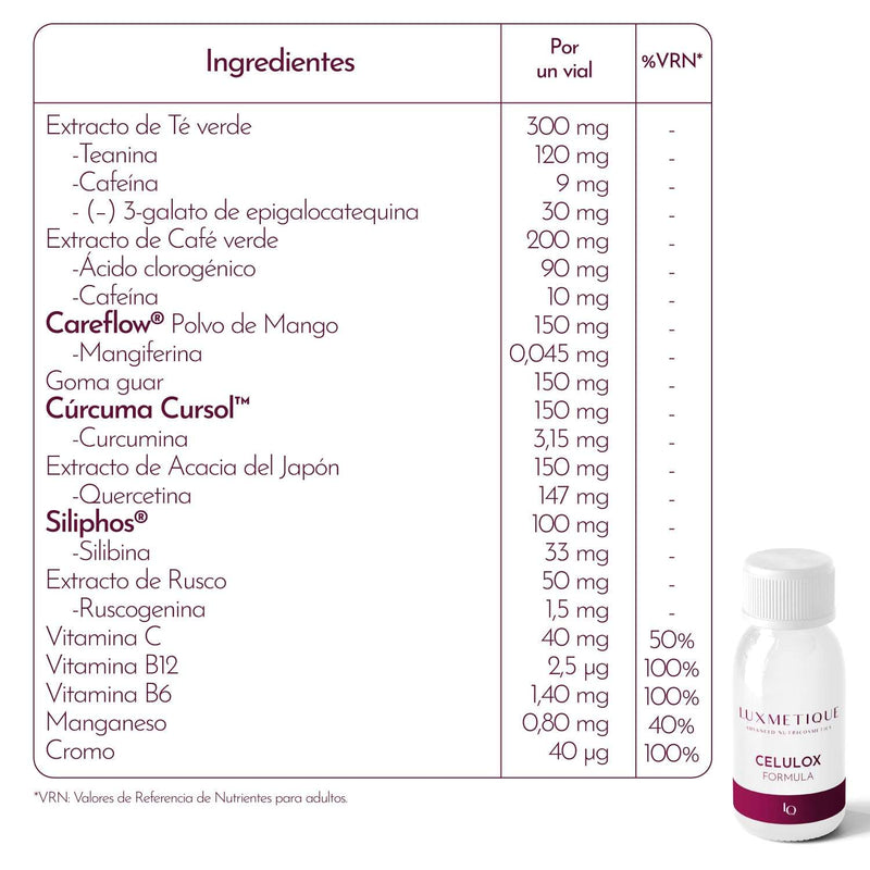 Luxmetique Celulox Fórmula Celulite Gordura Frasco 30ml x15