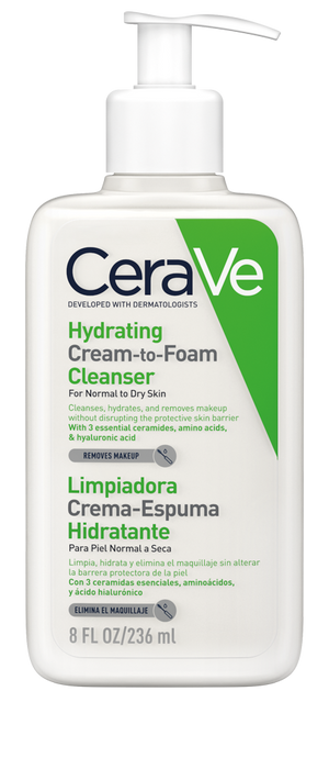 CeraVe Creme Espuma Hidratante de Limpeza 236 ml