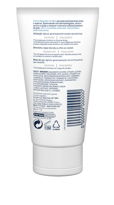 CeraVe Creme Reparador Mãos 50 ml