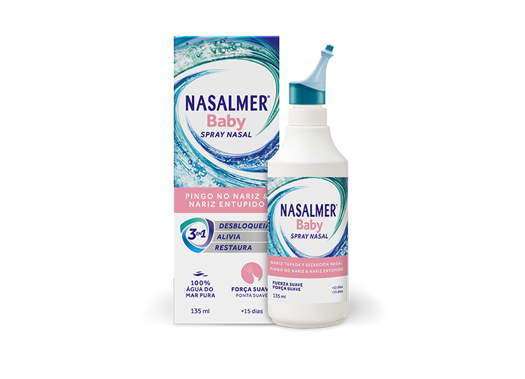 Nasalmer Baby Água do Mar Isotónica Força Suave 135ml