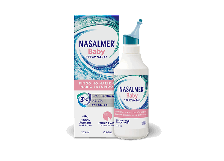 Nasalmer Baby Água do Mar Isotónica Força Suave 135ml