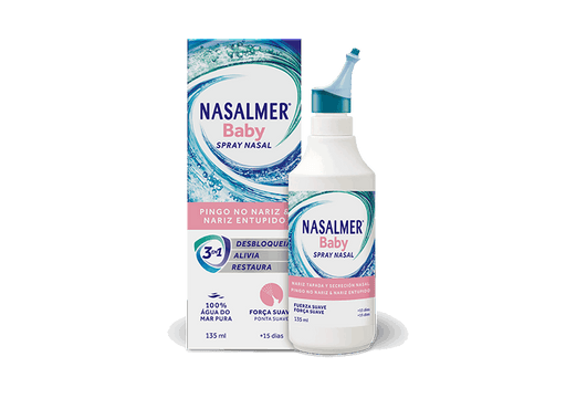 Nasalmer Baby Água do Mar Isotónica Força Suave 135ml