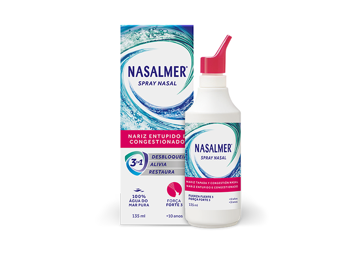 Nasalmer Água do Mar Isotónica Força 3 Forte 135ml