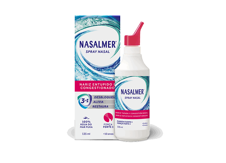 Nasalmer Água do Mar Isotónica Força 3 Forte 135ml