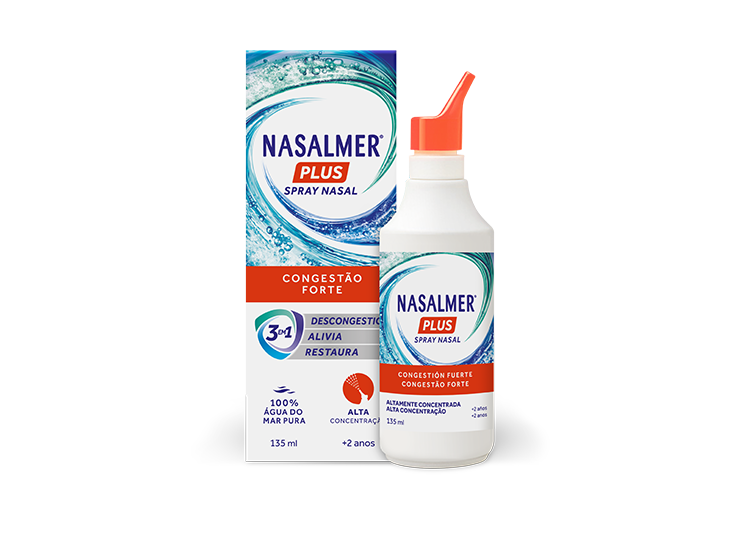 Nasalmer Água do Mar Hipertónica Congestão Forte 135ml