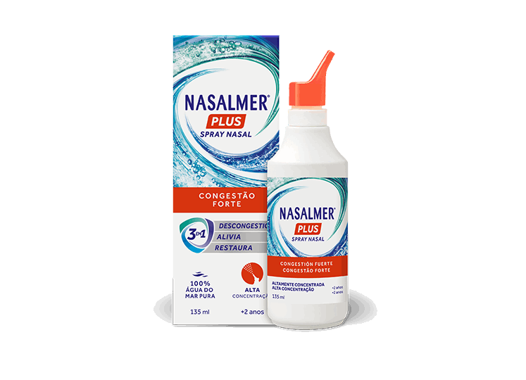 Nasalmer Água do Mar Hipertónica Congestão Forte 135ml