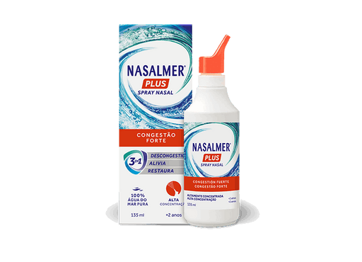 Nasalmer Água do Mar Hipertónica Congestão Forte 135ml