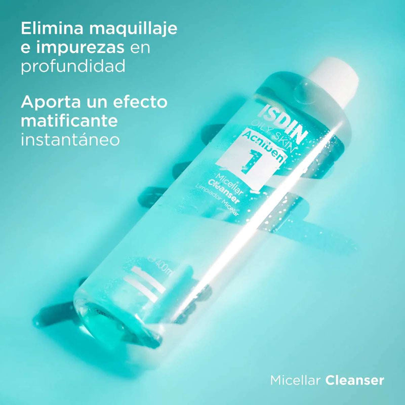 Isdin Acniben Micellar Cleanser Limpeza Facial Desmaquilhante 400ml