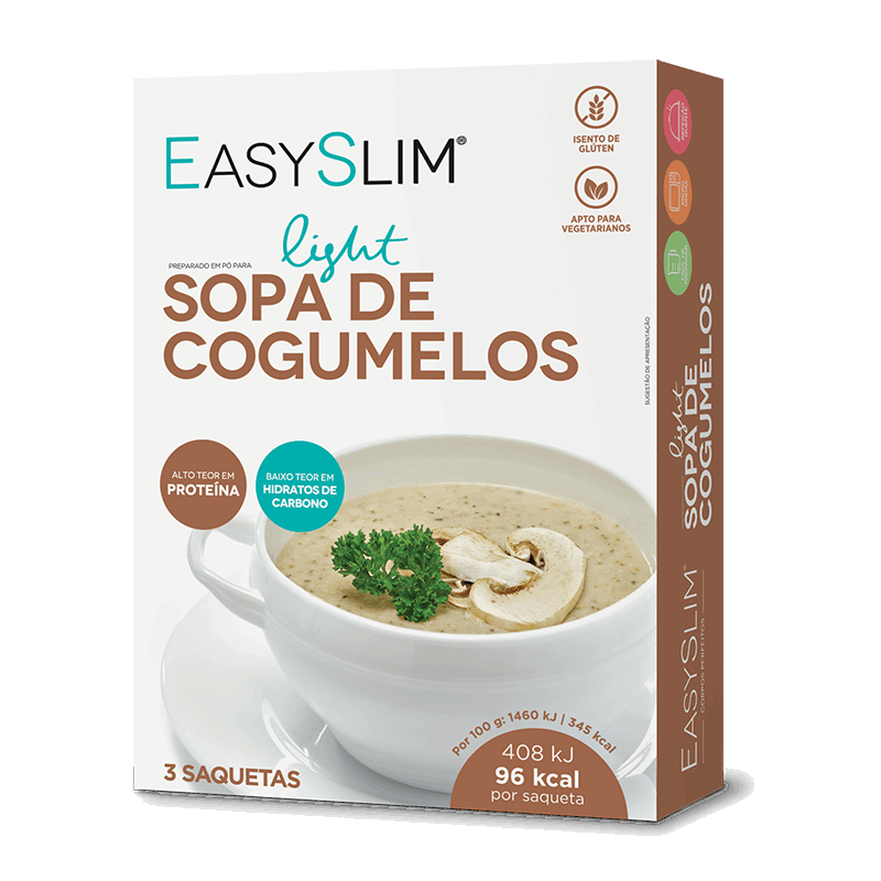 Easyslim Sopa Light Cogumelos Saquetas 3x28gr.