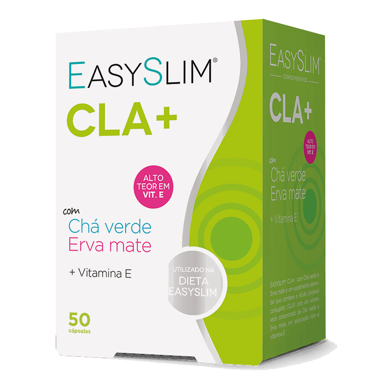 Easyslim CLA+ - Chá Verde, Erva Mate 50 cáps.