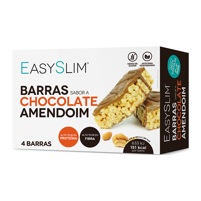 Easyslim Barras Chocolate e Amendoim 4x42gr.