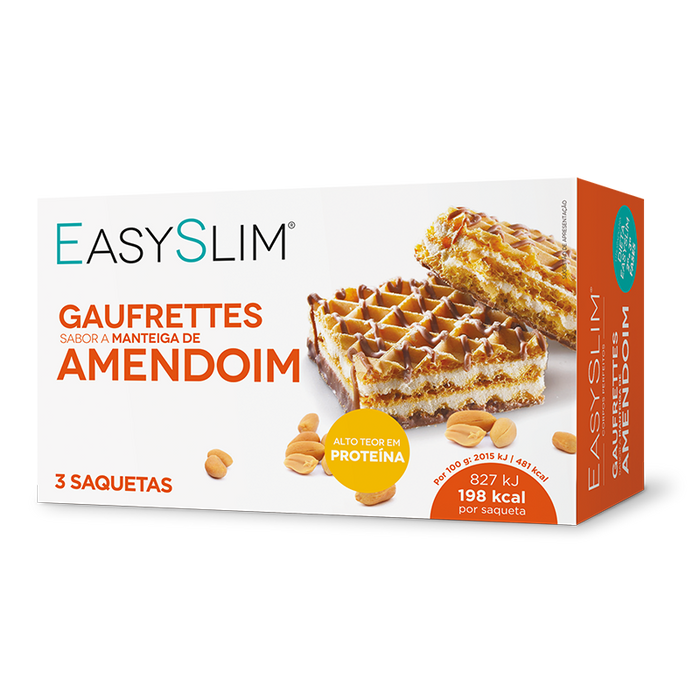 Easyslim Gaufrettes Manteiga de Amendoim 3x41,1gr.