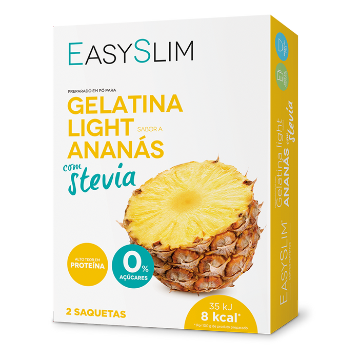 Easyslim Gelatina Light Ananás Stevia Saquetas x2