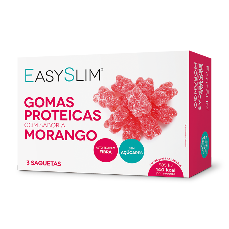 Easyslim Gomitas Proteicas Fresa Sobres 3x70gr.