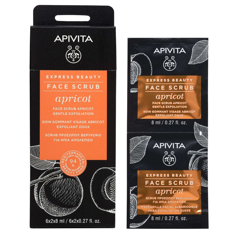 Apivita Express Beauty Creme Esfoliante Suave Alperce 2x8ml