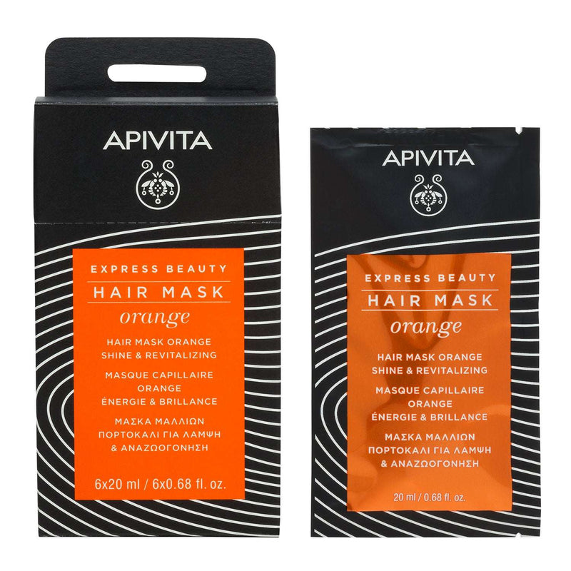 Apivita Express Beauty Máscara Capilar Brilho & Vitalidade Laranja 20ml