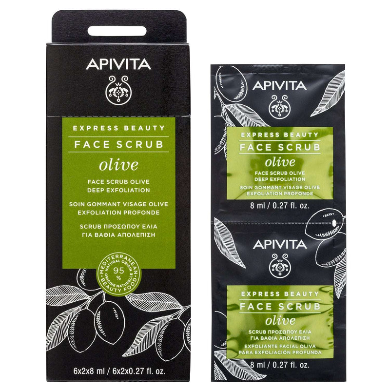 Apivita Express Beauty Creme Esfoliante Intensivo Azeitona 2x8ml