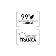 filorga selos de confiança: 99% ingredientes naturais; formulado e fabricado em França.