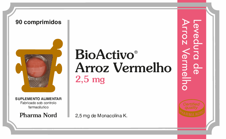 BioActivo Arroz Vermelho 2,5mg Comprimidos