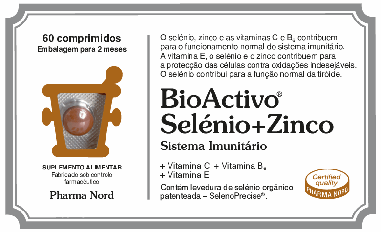 BioActivo Selénio + Zinco Comprimidos