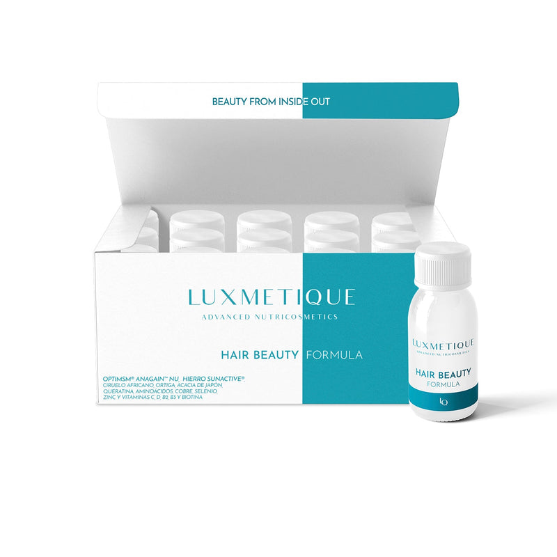 Luxmetique Hair Beauty Fórmula Beleza Cabelo Vitalidade Frasco 30ml x15