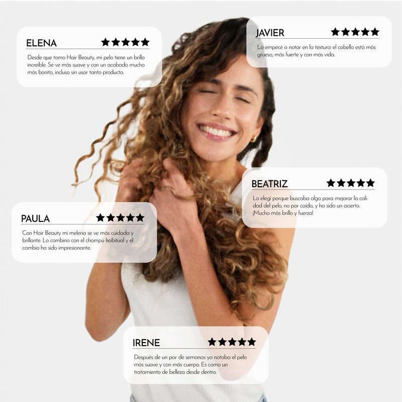 Luxmetique Hair Beauty Fórmula Beleza Cabelo Vitalidade Frasco 30ml x15