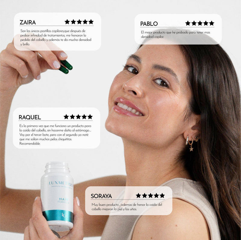 Luxmetique Hair Fórmula Queda Cabelo 60cp.