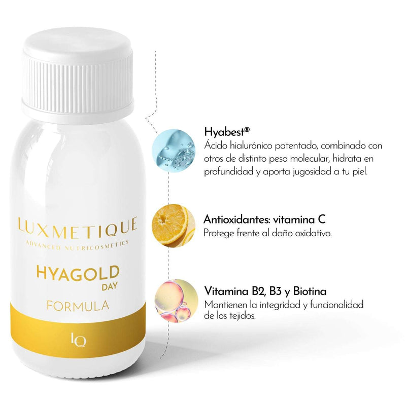Luxmetique Hyalugold Day Fórmula Ácido Hialurónico Dia Frasco 30ml x15