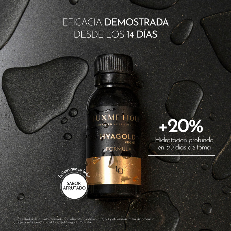 Luxmetique Hyalugold Night Ácido Hialurónico Noite Frasco 30ml x15