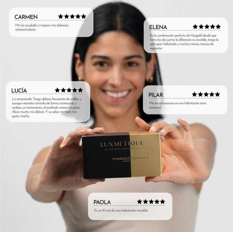 Luxmetique Hyalugold Night Ácido Hialurónico Noite Frasco 30ml x15