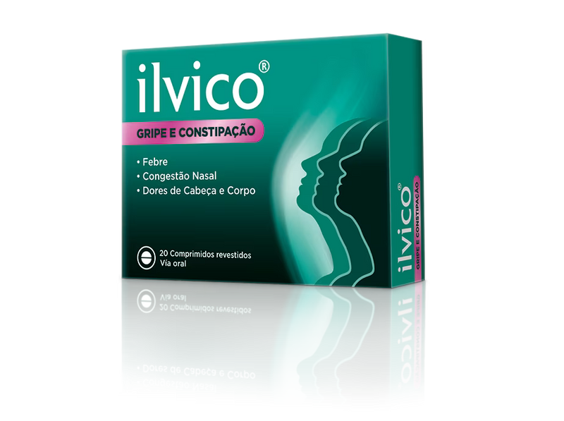 Ilvico 250+3+10+36mg Gripe Constipação 20cp.