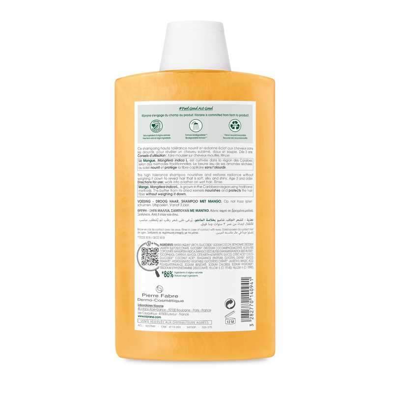 Klorane Manga BIO Champô Cabelo Seco