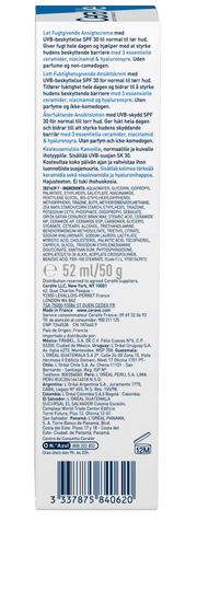 CeraVe Loção Facial Hidratante SPF30 52ml