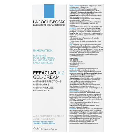 La Roche Posay Effaclar A.Z. Gel-Creme Anti-Imperfeições 40ml