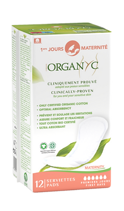 Organyc Penso Higiénico Maternidade Primeiros Dias x12
