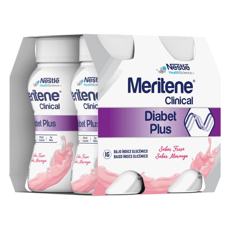 Nestlé Meritene Diabet Plus+ Dieta Hiper Diabéticos Garrafa 4x200ml