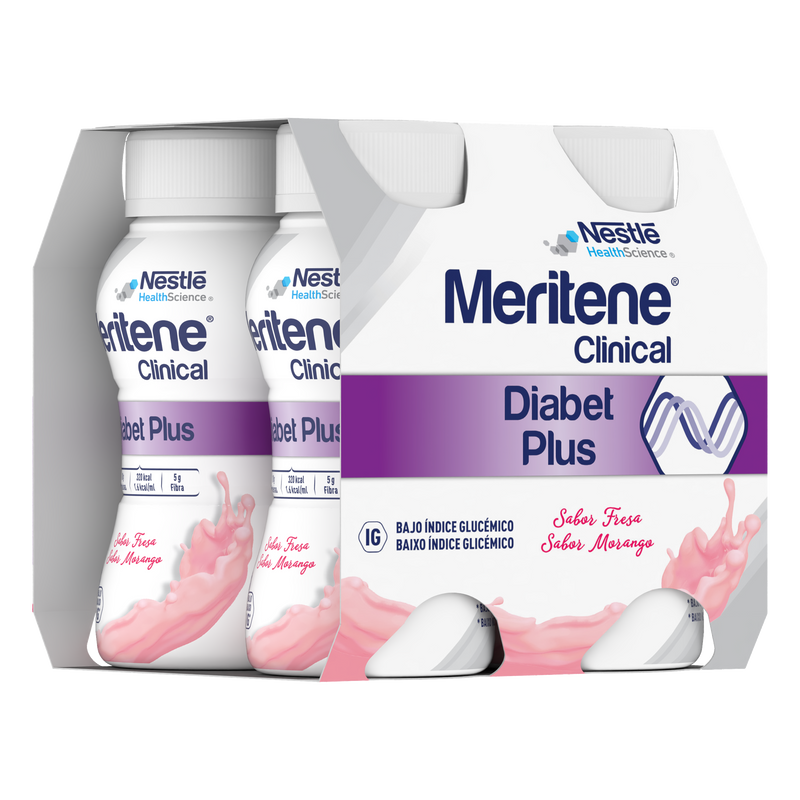 Nestlé Meritene Diabet Plus+ Dieta Hiper Diabéticos Garrafa 4x200ml