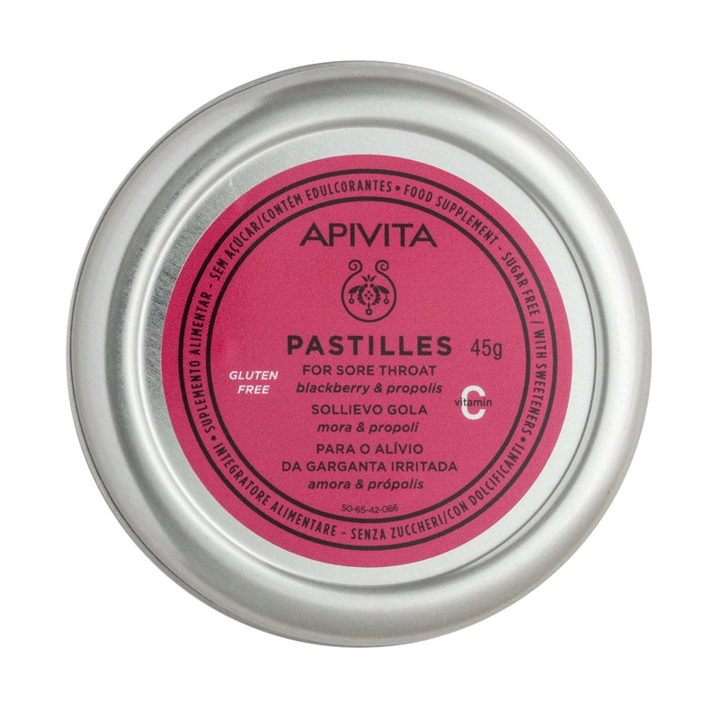 Apivita Pastilhas Amora & Propólis Garganta e Tosse 45gr.