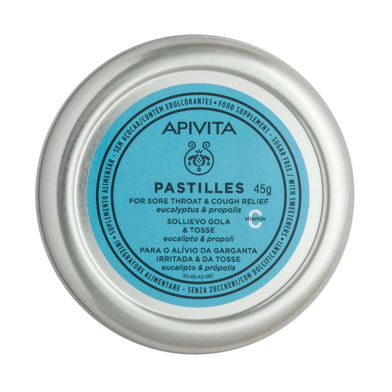 Apivita Pastilhas Eucalipto & Propólis Garganta e Tosse 45gr.