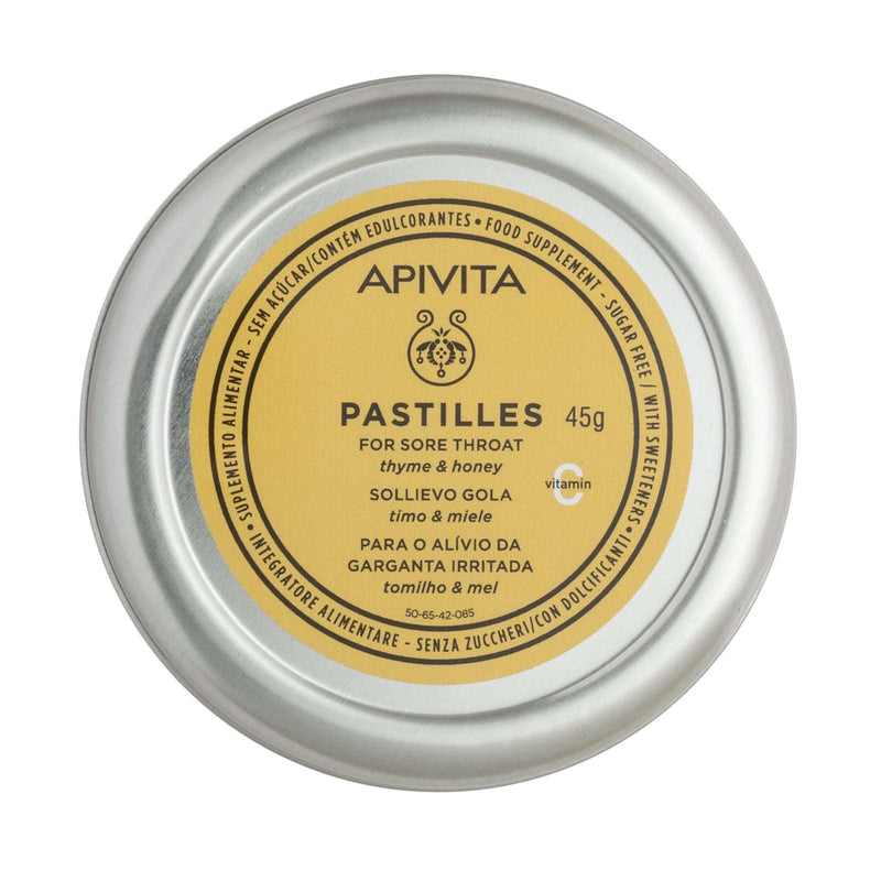 Apivita Pastilhas Tomilho & Mel Garganta e Tosse 45gr.