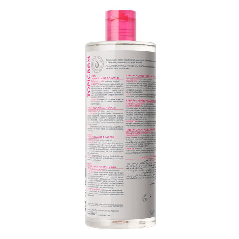 Topicrem Hydra+ Água Micelar Suave Pele Seca 400ml