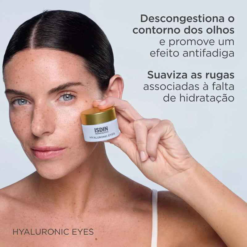 Isdin Isdinceutics Hyaluronic Eyes Contorno Olhos Antirrugas 15ml