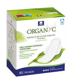 Organyc Penso Higiénico Intenso/Noite Saquetas x10