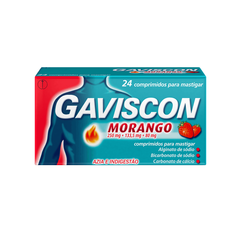 Gaviscon Morango 24 Comp.