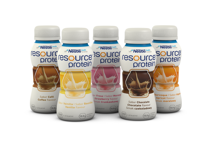 Botella de proteína Nestlé Resource (4 unidades, 200 ml)