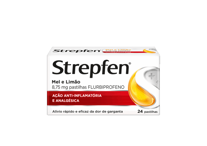 Strepfen Mel e Limão Pastilhas x24
