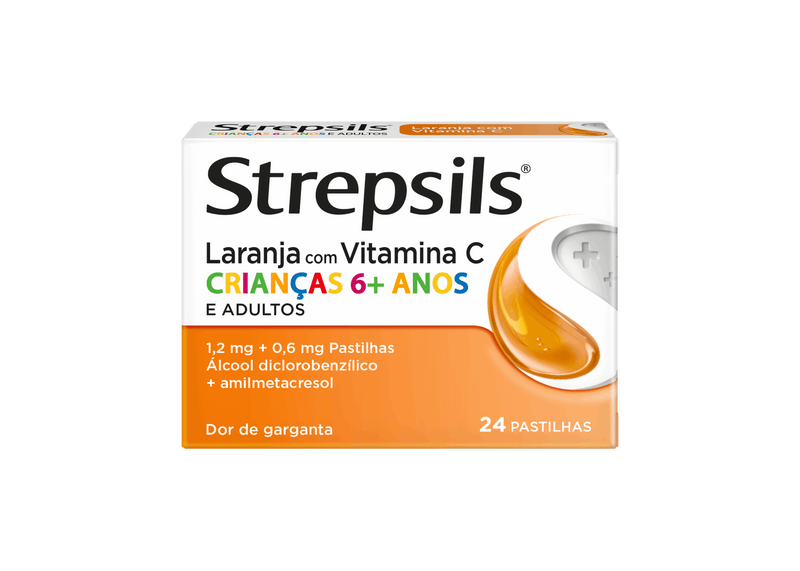 Strepsils Laranja com Vitamina C Pastilhas x36