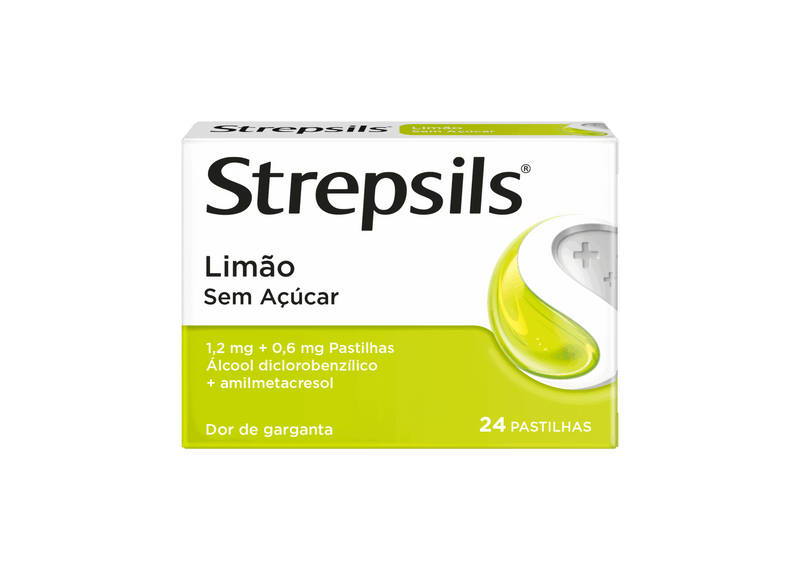 Strepsils Limão sem Açúcar Pastilhas x24