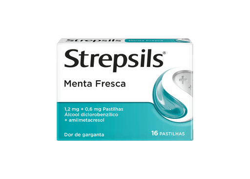 Strepsils Menta Fresca 16 pastilhas