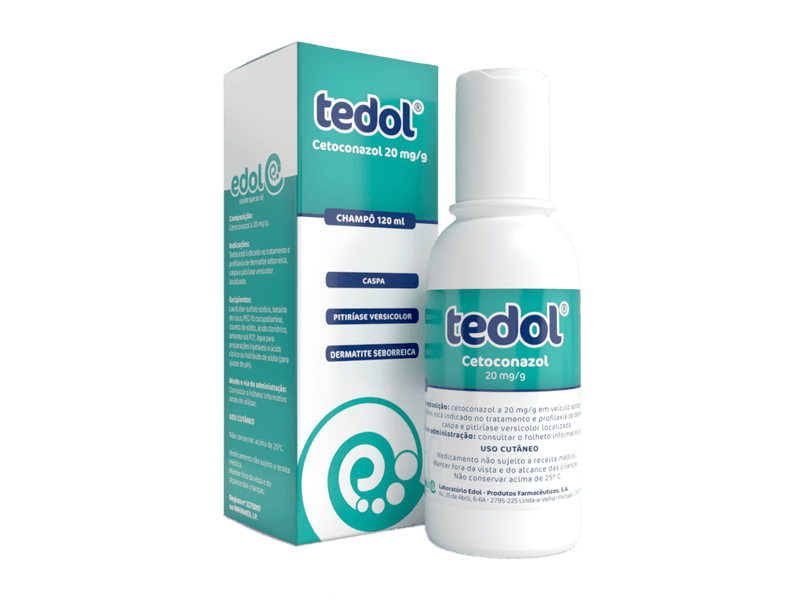 Tedol 20mg/ml Cetoconazol Champô